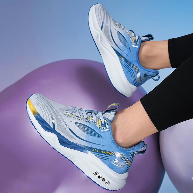 Parent-child racing running shoes Four season soft-sole men's speed sneakers fashion light breathable outdoor casual sports shoe