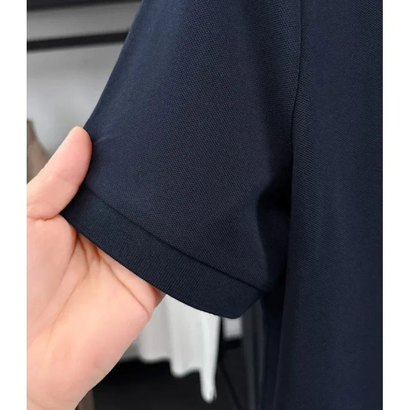 70% Cotton Men's Premium Pique Polo Shirt – 7A Antibacterial,  Soft Cotton Blend, Business Casual Wear