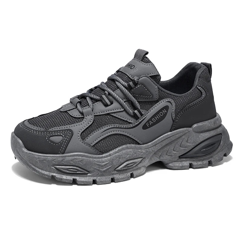 Chunky sneakers four seasons breathable lightweight comfort outdoor running shoes fashion students soft sole casual sports shoes