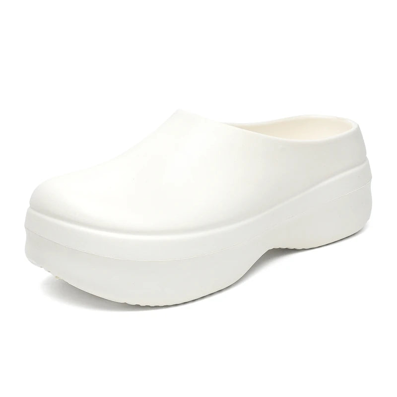 Hotel Chef Slippers Four Season New Non-slip Waterproof Oil-proof Soft-sole Kitchen Work Shoes Men's Outdoor Casual Safety Shoes