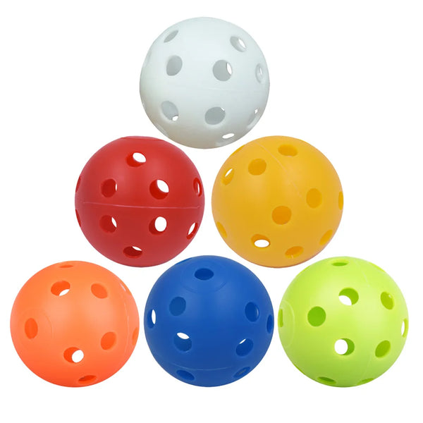 100pcs Indoor Golf Plastic Practice Balls Random Color 41mm Diameter Hollow Ball Q009