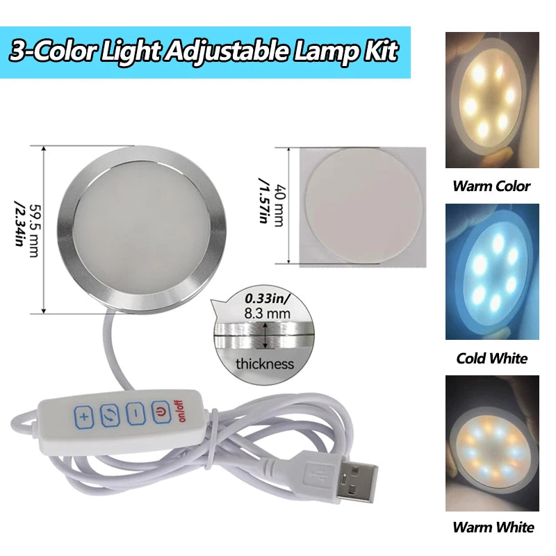 សម្រាប់ឧបករណ៍ចង្កៀង LED របស់ Bambu Lab ឈុតភ្លើង LED ដែលអាចលៃតម្រូវបាន គ្រឿងបន្លាស់ផ្នែករឹង DIY ម៉ូដែលពន្លឺពណ៌ស/ត្រជាក់/ក្តៅ ដោយគ្មានសំបកចង្កៀង 001