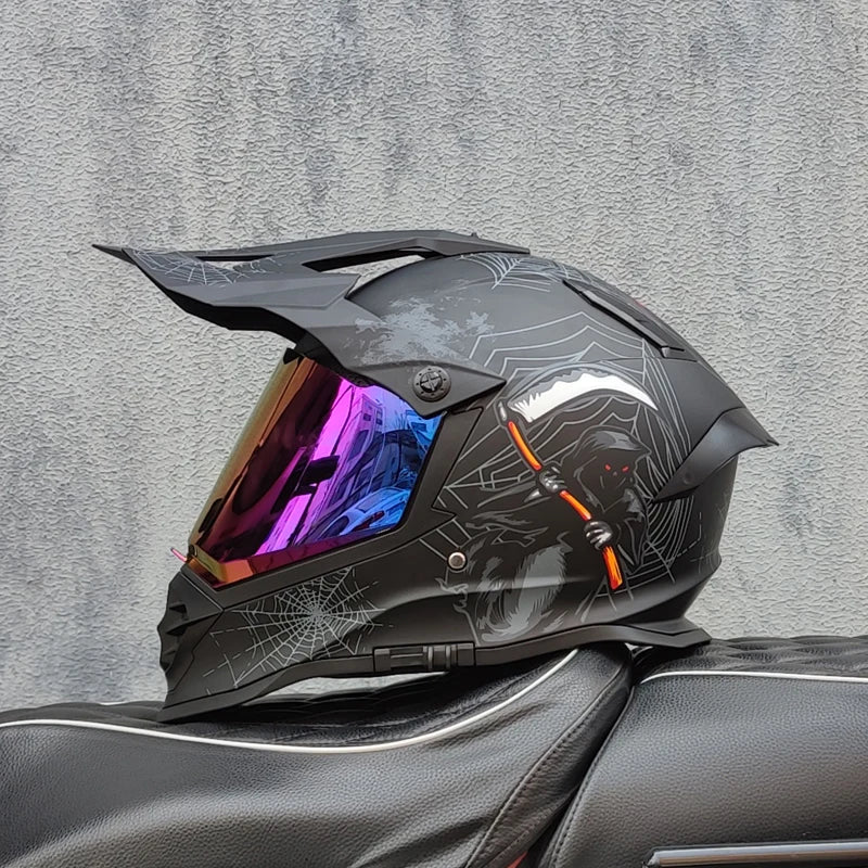 New LVS Off-road Helmet Professional Mountain Downhill Pull Helmet Capacete ATV ATV Casco Full Face Cross Helmet