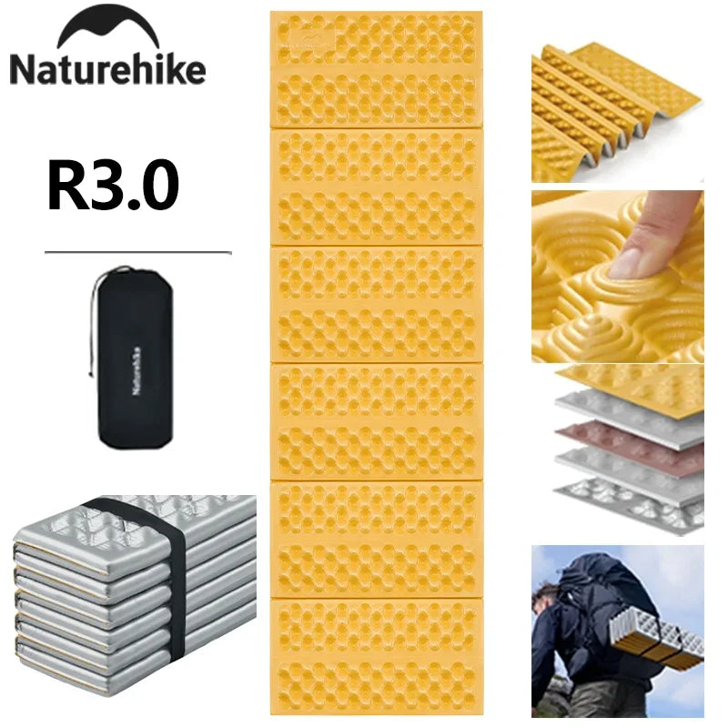 Naturehike Troues R 3.0 Lightweight Portable Folding Square Egg Nest Mat Outdoor 2.5cm Thickened Camping Fishing Picnic Mat