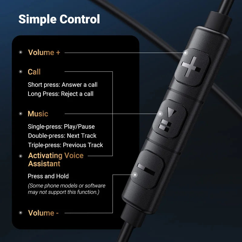 UGREEN 3.5mm USB Type C Wired Earbuds with Microphone, Wired Earphones in Ear Headphones HiFi Stereo,For Most with 3.5mm Jack