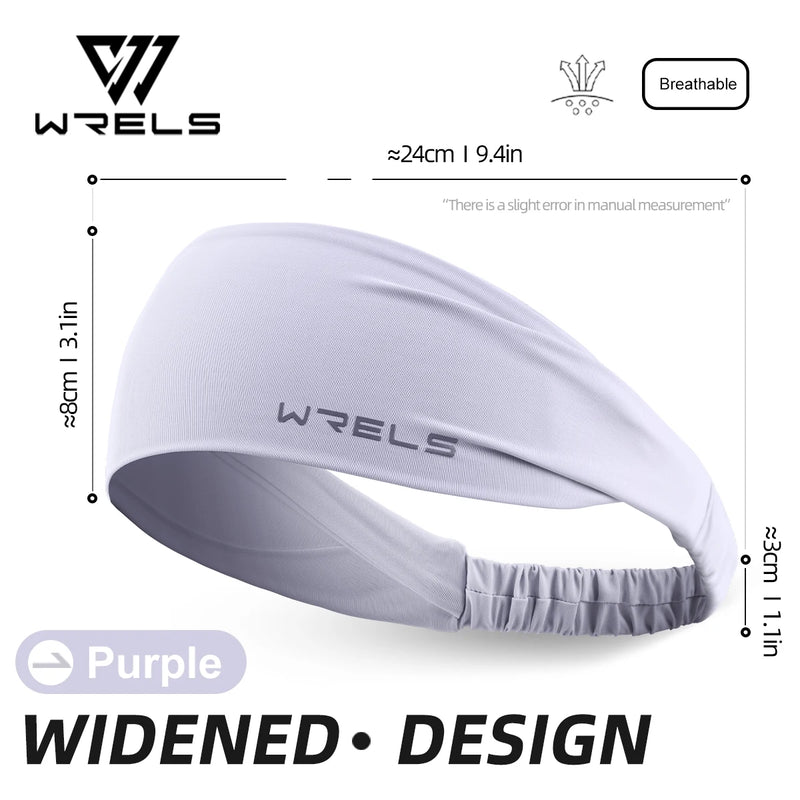 WRELS Sports Sweatband Hairband Women's Headwear Anti-Sweat Gym Fitness Sweat Guide Antiperspirant Band Running Headband