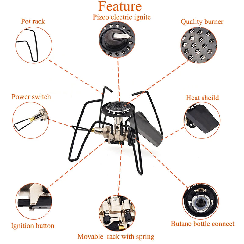 Outdoor Spider Stove   Folding Lightweight Portable Stainless Steel Stove Burner For Tourist Picnic Hiking Survival Tool