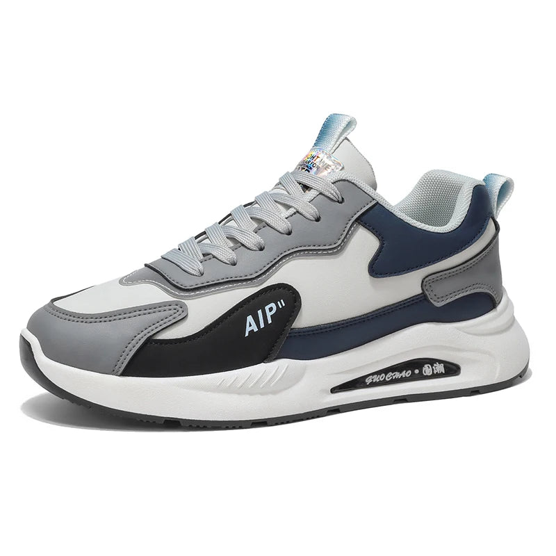 Men's casual sneakers four season soft sole non-slip outdoor racing running shoes fashion students breathable speed sports shoes
