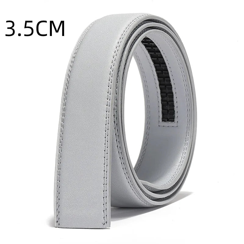 2.4cm 3.0cm 3.5cm Width Available,PU Automatic Buckle Strip Yellow Belt Gray Belt Blue Green Belts (No Belt Metal Buckle) 2026