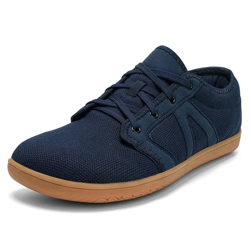 Extra Width Barefoot Shoes Wide Box Toe Shoes Minimalist Nonslip Outdoor Casual Flat Walking Sneakers Zero Drop Breathable Mesh