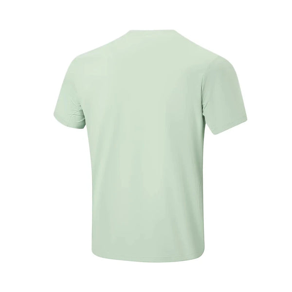 អាវយឺតហ្វឹកហាត់បុរស Li-Ning LN DRY 81% Polyester 19% Elastane ទំហំធម្មតា អាវយឺតដៃខ្លី LiNing មានខ្យល់ចេញចូលបាន ATSW195
