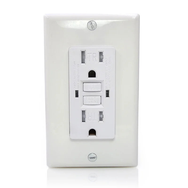 Us Standard 20amp Wall socket with 4AUSB port,American 15amp socket with power leakage protection,TypeC Smart 4.8A Fast Charging