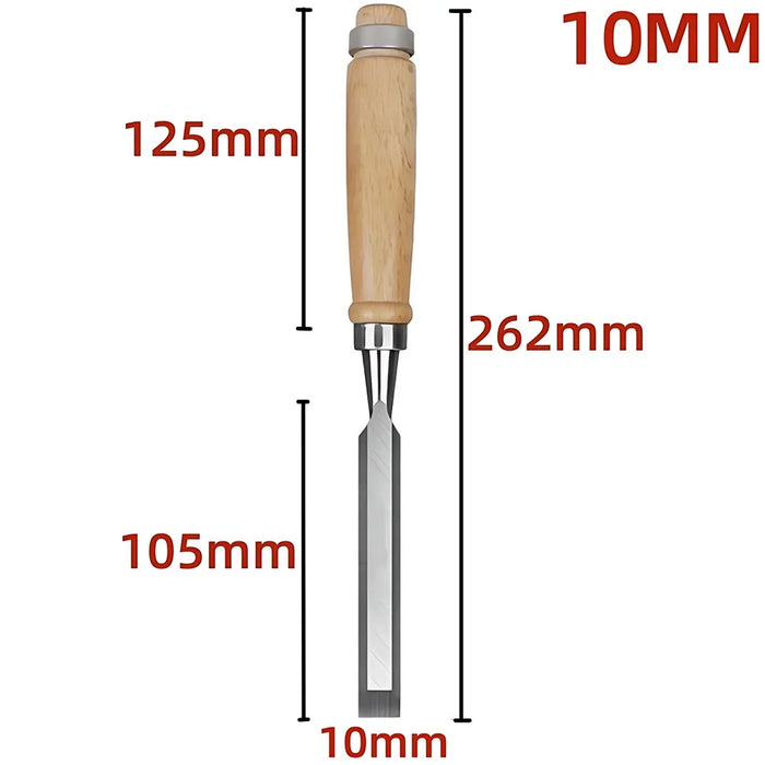 1/5Pcs/set Manual Wood Carving Hand Chisel Tool Set Professional Carpenters Woodworking Gouges DIY Hand Tools Carving Chisels 1pc 10mm