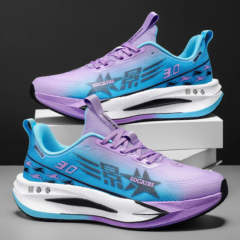 Mens Running Shoes 2025 New Mesh Breathable Daily Sports Trendy Lightweight Tennis Shoes Flat Comfortable Sneakers for Men