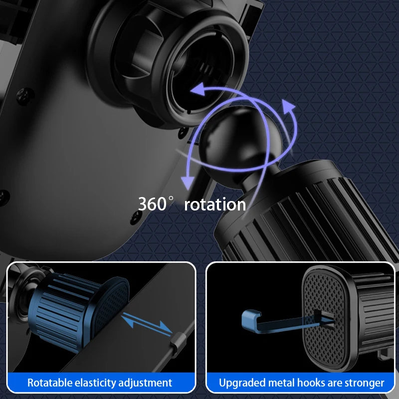 SEAMETAL 17mm Universal Ball Head Car Phone Holder Hook Auto Air Outlet Vent Base Gadget Cellphone Support for Car Accessories