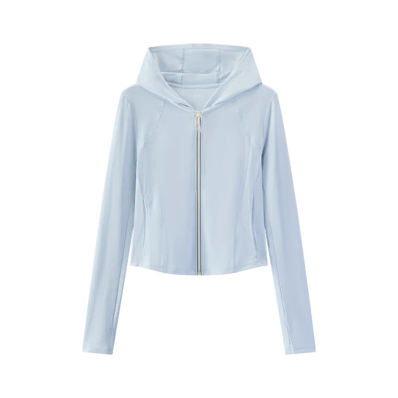 Semir Womens UV Jacket 2026 Short Cool Feeling Split Slim Casual Fashion Soft Daily Wear