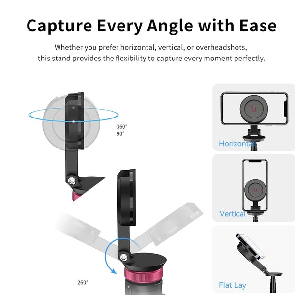 Ulanzi MT-84 1.53M Magsafe Selfie Stick Tripod ជើងទម្រ សម្រាប់ ថត រូប Selfie ជាមួយ ប៊្លូធូស និង ឧបករណ៍ បញ្ជា ពីចម្ងាយ សម្រាប់ ការ ផ្សាយ ផ្ទាល់ Vlog របស់ iPhone 16 15