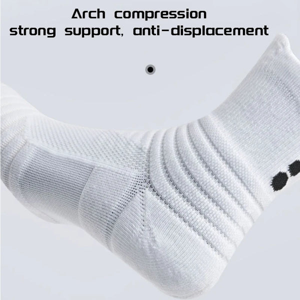 Running Compression Socks for Men Women  Anti-Blister Moisture Wicking Athletic Hiking Basketball Socks Cushion Socks