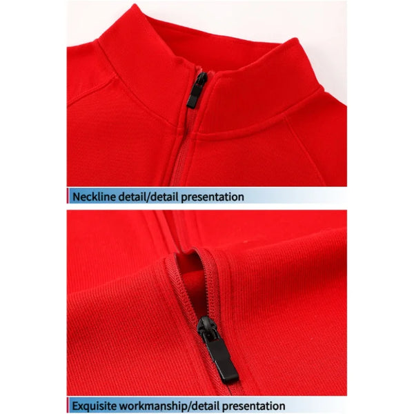 Casual couple style Custom-made loose stand-up collar hoodie solid color zipper jacket  with added fleece for Winter