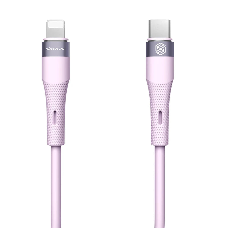 NILLKIN PD 27W Type C To Lightning Cable Fast Charge Efficient transmission liquid Silicone Cable For iPhone 14 13 12 Pro Max