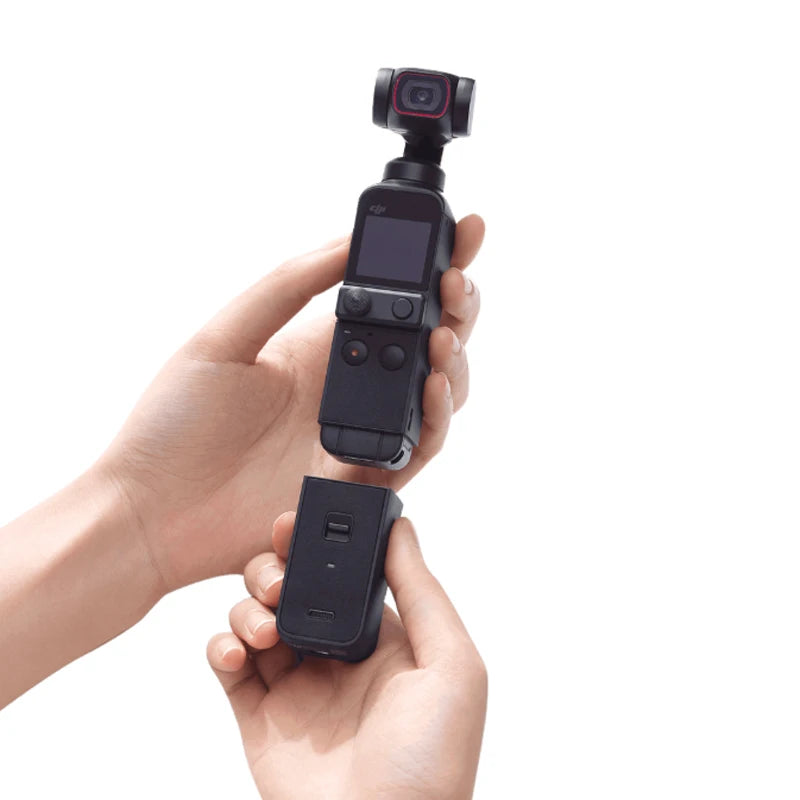 DJI Pocket 2 Do-It-All Handle built-in wireless module, Bluetooth, wireless mic receiver, and 1/4" tripod mount for DJI Pocket 2