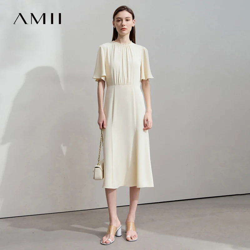 រ៉ូបវិស្សមកាលថ្មីរបស់ AMII Minimalist សម្រាប់ស្ត្រីឆ្នាំ ២០២៥ រ៉ូបវែងរលុងបែបប្រណីតសម្រាប់នារីរ៉ូបពិធីជប់លៀងឆើតឆាយ 12542289