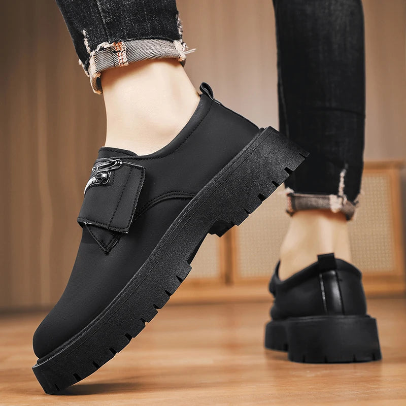 Men's business dress shoes four seasons breathable light soft-sole non-slip Joker tooling leather shoes fashion outdoor walking