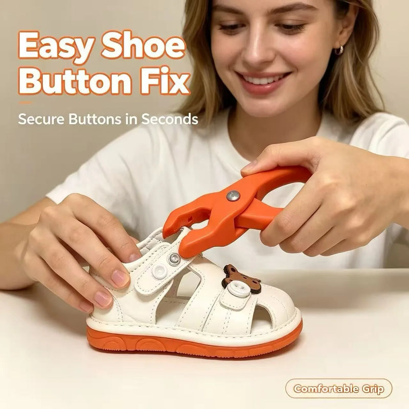 Five Claw Snap Fastener Pliers Kit, No Sew Prong Snap Button Installation Tool, Metal Invisible Press Studs for Clothes, Shoes