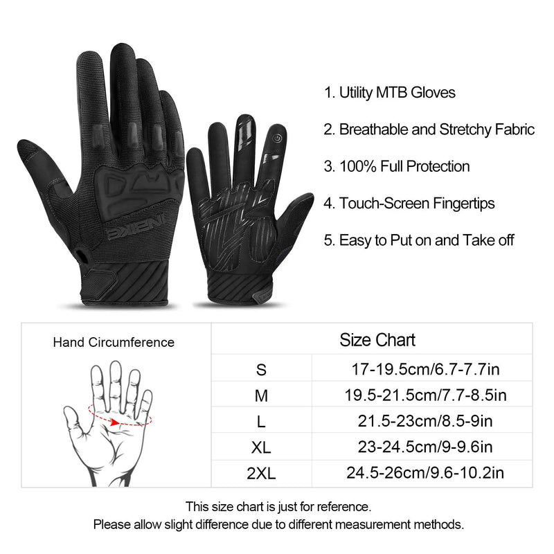 INBIKE MTB Cycling Gloves Man Touchscreen Men’s Sport Gloves Mountain Bicycle for Motorcycle Outdoor Cycling Bike Accessories