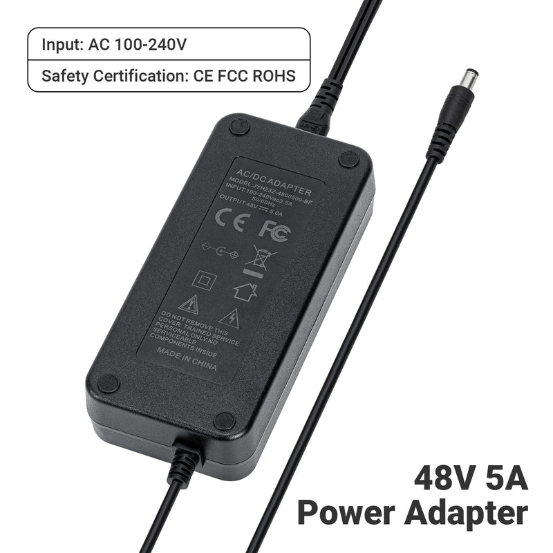 ឆ្នាំងសាក ថាមពល អគ្គិសនី Fosi Audio 48V 5A DC សម្រាប់ ឧបករណ៍ បំពង សំឡេង រោងកុន ផ្ទះ សម្រាប់ ឧបករណ៍ បំពង សំឡេង ឌីជីថល ដែល មាន រន្ធ បញ្ចូល 100-240V