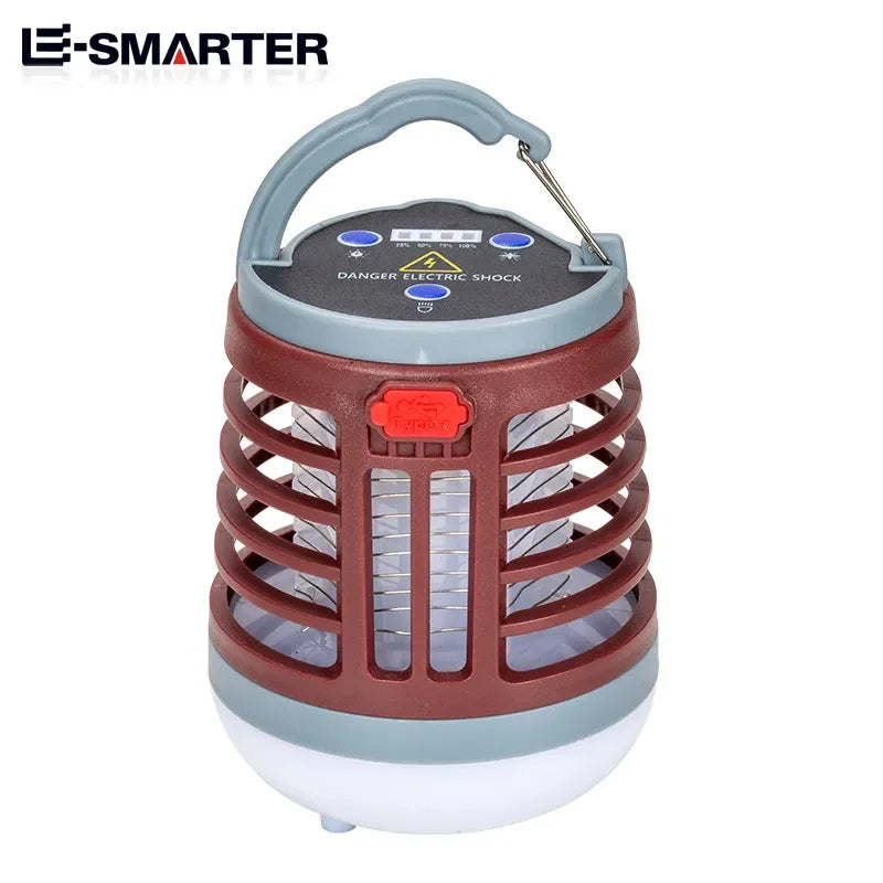 ចង្កៀងសម្លាប់មូស LED UV ព្យួរ ភ្លើងឆក់សត្វល្អិត ភ្លើង USB ចល័ត ក្រៅផ្ទះ ការពារទឹក ឡើងភ្នំ បោះតង់ ចង្កៀង