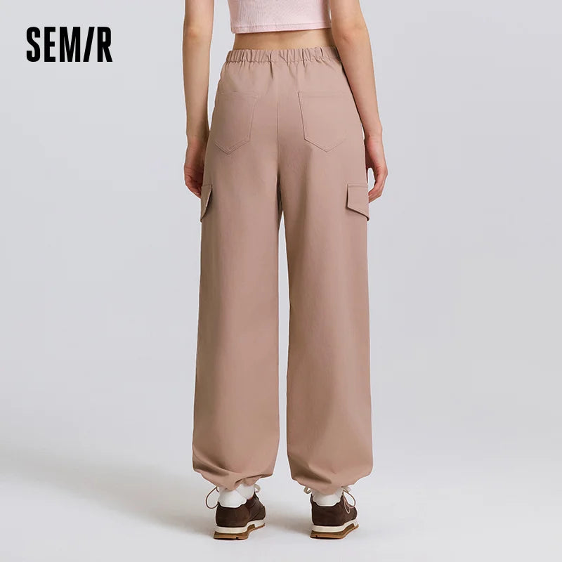 Semir Cargo Pants Women 2026 Spring Ins Trendy Streetwear Wide Leg Casual Comfortable Versatile Long Trousers