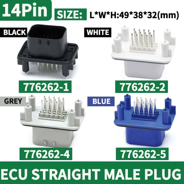 ឧបករណ៍ភ្ជាប់ ECU រថយន្តចំនួន 10 ដុំ 8/14/23/35 ម្ជុល ប្រុស និងស្រី ឈុតឌុយ ឆបគ្នាជាមួយ 770680-1 776273-1 776164-1 សម្រាប់ម៉ាស៊ីន