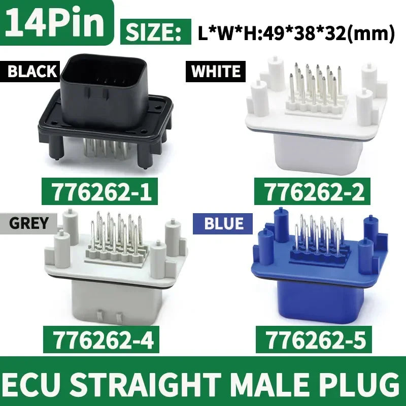 ឧបករណ៍ភ្ជាប់ ECU រថយន្តចំនួន 10 ដុំ 8/14/23/35 ម្ជុល ប្រុស និងស្រី ឈុតឌុយ ឆបគ្នាជាមួយ 770680-1 776273-1 776164-1 សម្រាប់ម៉ាស៊ីន