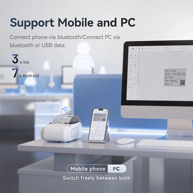 Niimbot M3 Thermal Transfer Label Printer DIY Barcode Price Tag Adhesive Sticker Label Maker for Jewelry Retail Perfume Business