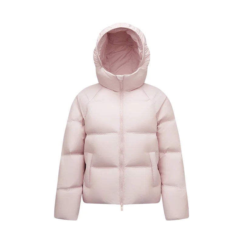 Semir White Duck Down Jacket Warm Slim Women 2025 Winter Lightweight Casual Fashion Coat Loose Fit Short Style