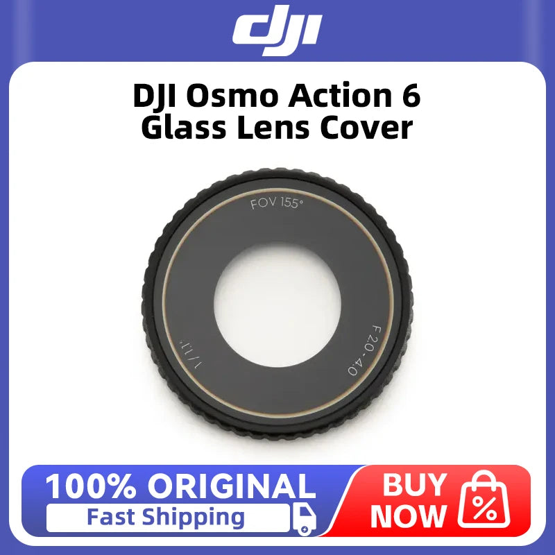 DJI Osmo Action 6 Glass Lens Cover Made of high-strength glass, this cover resists drops and scratches Original in Stock
