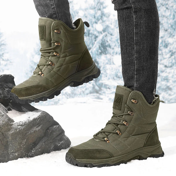 Men's Boots Autumn and Winter Waterproof Casual Snow Boots Non-Slip Comfort High-Top Outdoor Boots Fashion Youth Plus Size Boots
