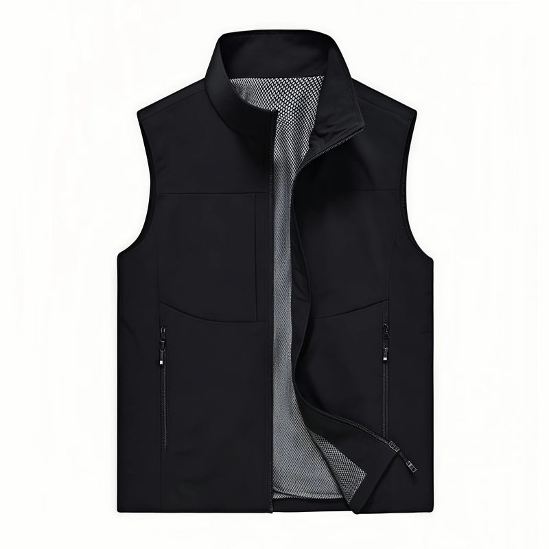 2026 Causal Hiking Fishing Vest Men Waterproof Windproof Sleeveless Running Jacket Motorcycle Outdoor  Biker Vest Men Clothing