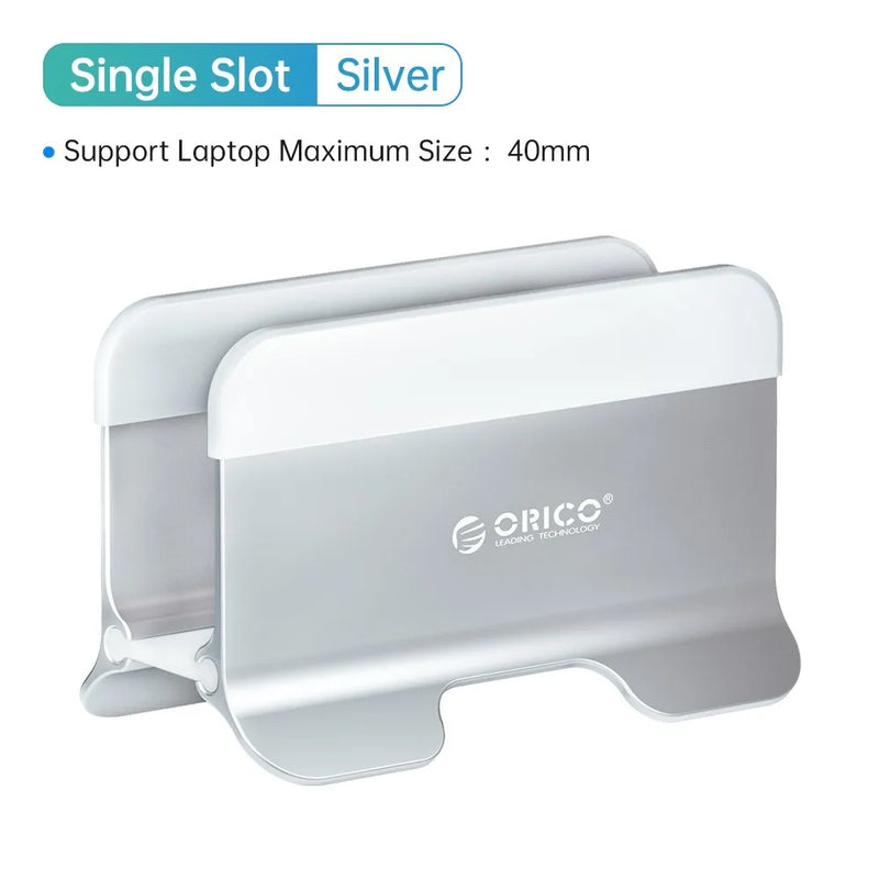 ORICO Vertical Laptop Stand For MacBook Pro Aluminum Portable Notebook Stand Laptop Support MacBook Air Pro Tablet Phone Stand