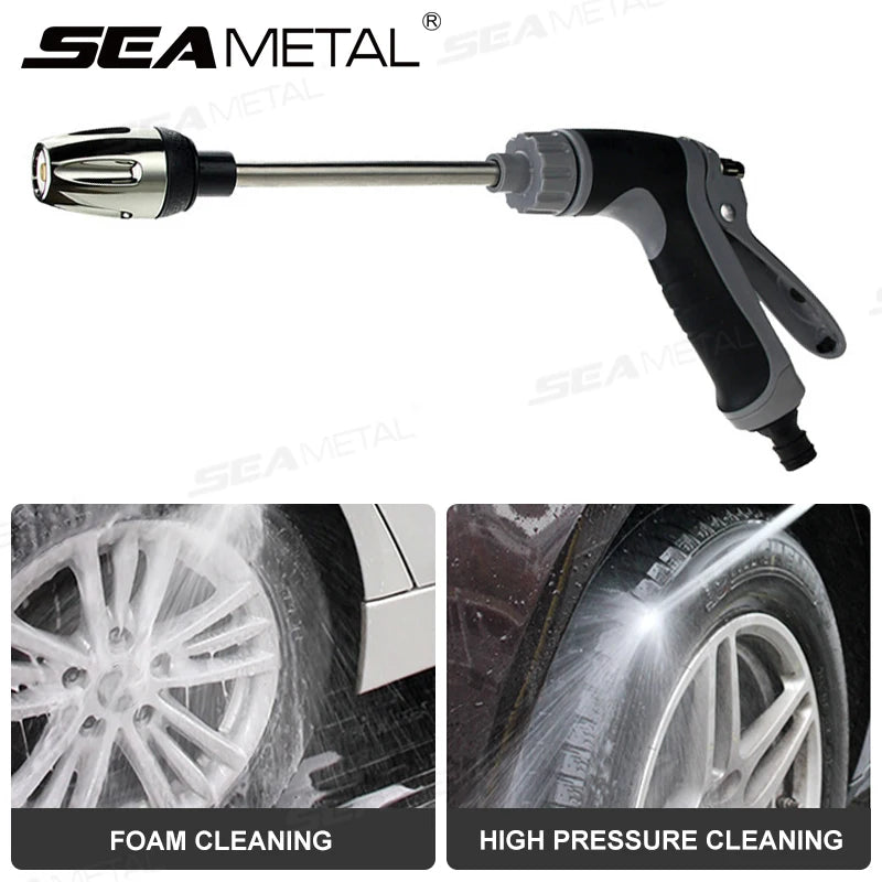 SEAMETAL High Pressure Car Water Gun Sprayer Garden Watering Foam Pot Sprinkler Car Wash Water Gun Car Cleaning Washing Tools