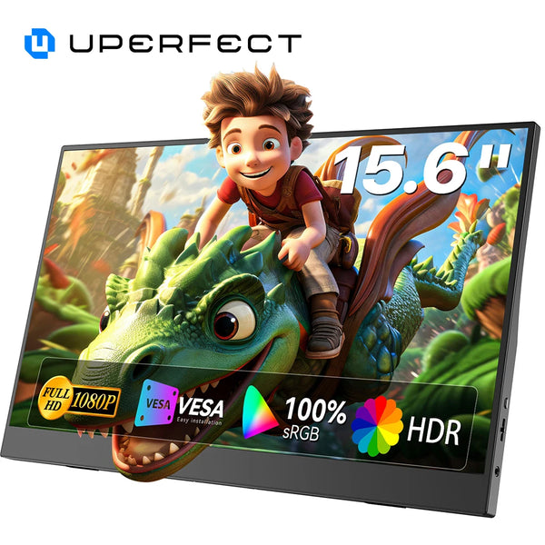 អេក្រង់ទំហំ 15.6 អ៊ីញ IPS 1920X1080 FHD អេក្រង់ថែរក្សាភ្នែកសម្រាប់ការធ្វើដំណើរ អេក្រង់លេងហ្គេម USB C ឧបករណ៍បំពងសម្លេងពីរ អេក្រង់ខាងក្រៅសម្រាប់កុំព្យូទ័រយួរដៃ MINI PC