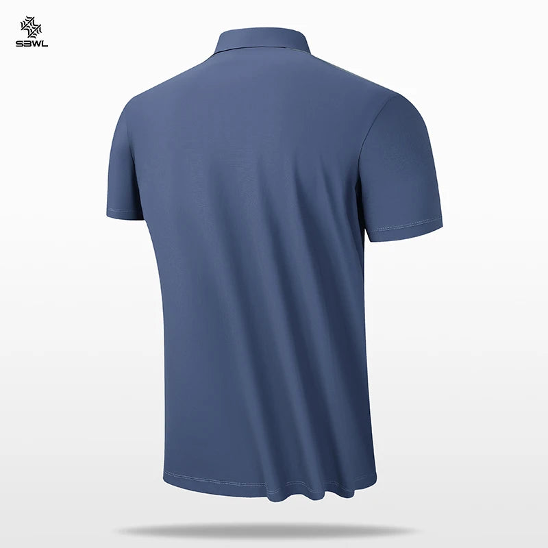 SBWL 2026 New High Quality Golf Sports POLO Shirt Fashion Office Casual POLO Short Sleeve T-Shirt Sports Base Shirt Tops