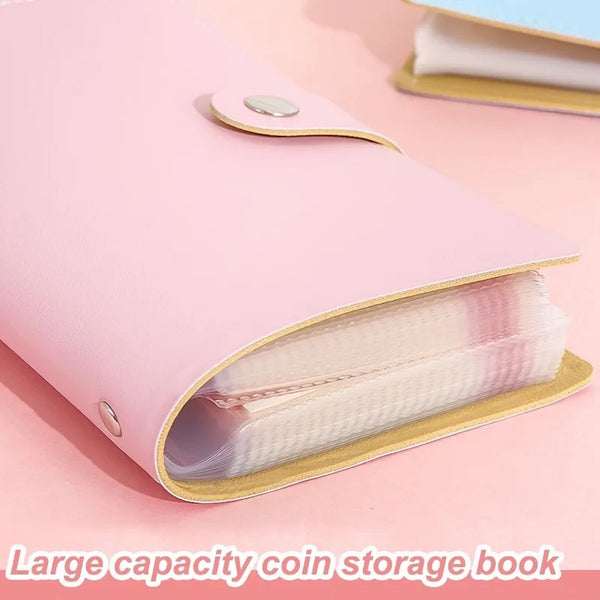 Minimalist Cash Organizer Wallet with Snap Closure, Multi-Color Double-Fold Design, for Women's Money Storage & Budgeting,wallet