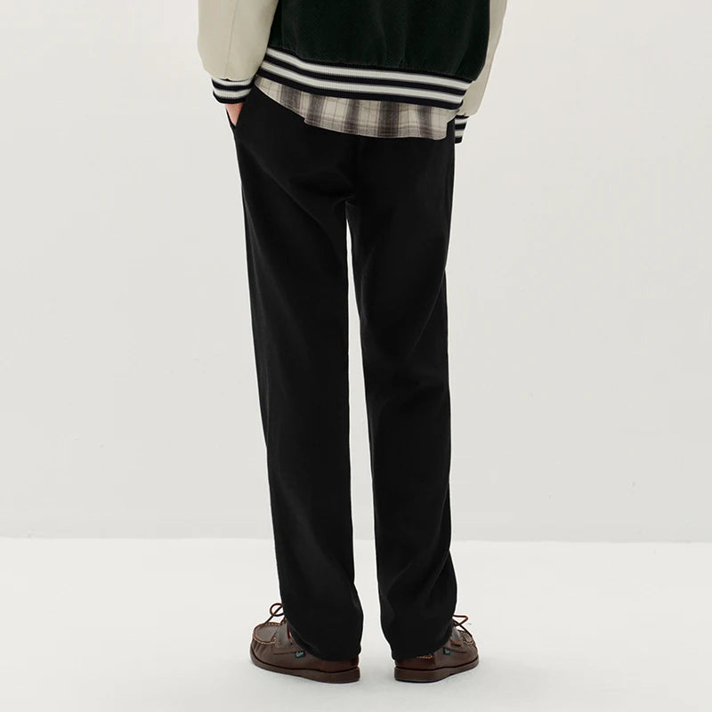 Semir Men Casual Pants Regular Fit Tapered Leg Business Casual Solid Color 2026 New Winter Daily Wear Urban Casual Style