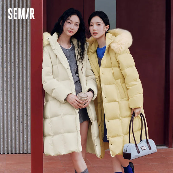 អាវក្រៅស្ត្រី Semir មានក្រណាត់ កអាវអាចដោះចេញបាន ៩០ ភាគរយ ការពារទឹកជ្រាប ការពារខ្យល់ ថ្មីឆ្នាំ ២០២៦