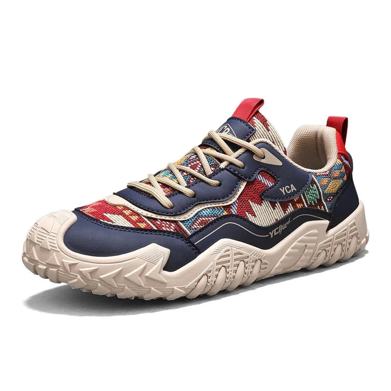 Men's flat tide casual sneakers summer walking shoes soft-sole outdoor running shoes breathable lightweight speed sports shoes