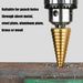 4-12 4-20 4-32 MM HSS Titanium Coated Step Drill Bit High Speed Steel Metal Wood Hole Cutter Cone Drilling Tool