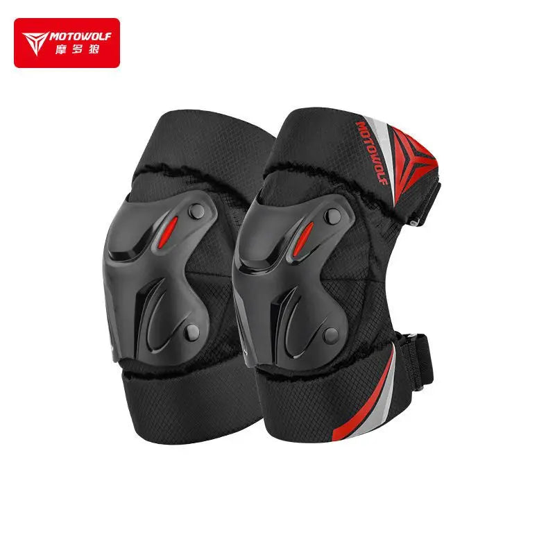ឈុតការពារជង្គង់ម៉ូតូ Motowolf ឈុតការពារកែងដៃសម្រាប់ជិះលេងក្រៅផ្ទះបួនរដូវ ការពារការធ្លាក់ សម្រាប់បុរសស្ត្រី