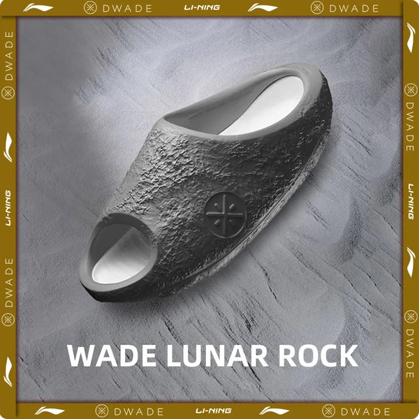 ស្បែកជើងប៉ាតាបុរស Li-Ning WADE LUNAR ROCK SLIDE មានខ្យល់ចេញចូលបានល្អ ទន់ និងទន់ល្មើយ ស្បែកជើងបាល់បោះ LiNing ទម្ងន់ស្រាល ABTW003